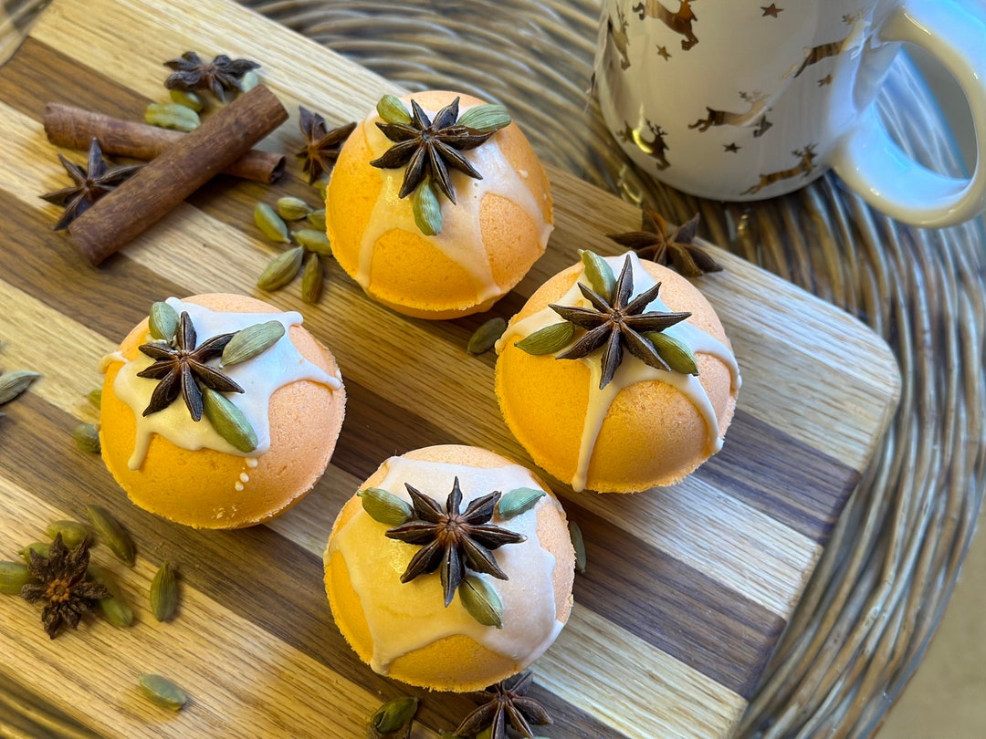 Spiced Orange Potpourri Inspired Foaming Bath Bomb Herbal Etsy