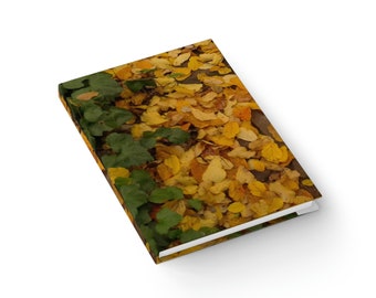 Blank Journal | Golden Autumn Leaves