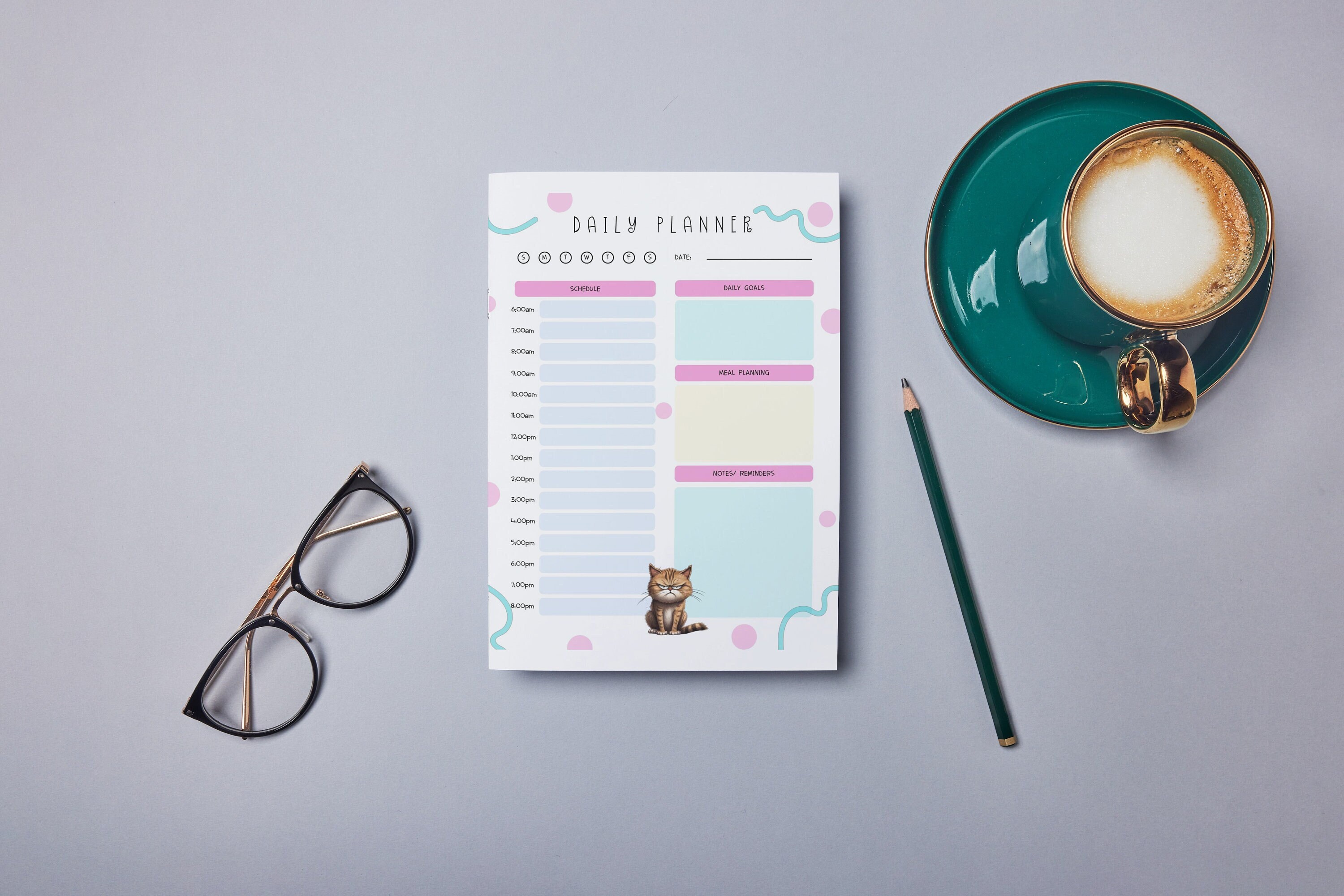 Printable Daily Planner A4 Instant Download Daily Planner - Etsy Australia