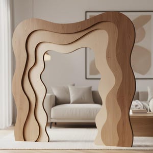 Moldura ondulada com borda recortada em SVG, placa para salão de beleza com tema de casamento (download digital)