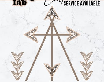 Arrow Backdrop Arch SVG | Wedding Social Media Template (Digital Download)