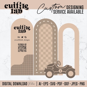 Birthday Arch SVG Template, Event Backdrop Decor (Digital Design)