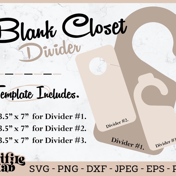 Blank Closet Dividers - Etsy