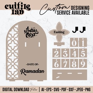Ramadan Kalender, Adventskalender, Ramadan Dekor, Ramadan Countdown, Ramadan Dekoration, Ramadan Geschenk, Ramadan Adventskalender, SVG, Png, Eps