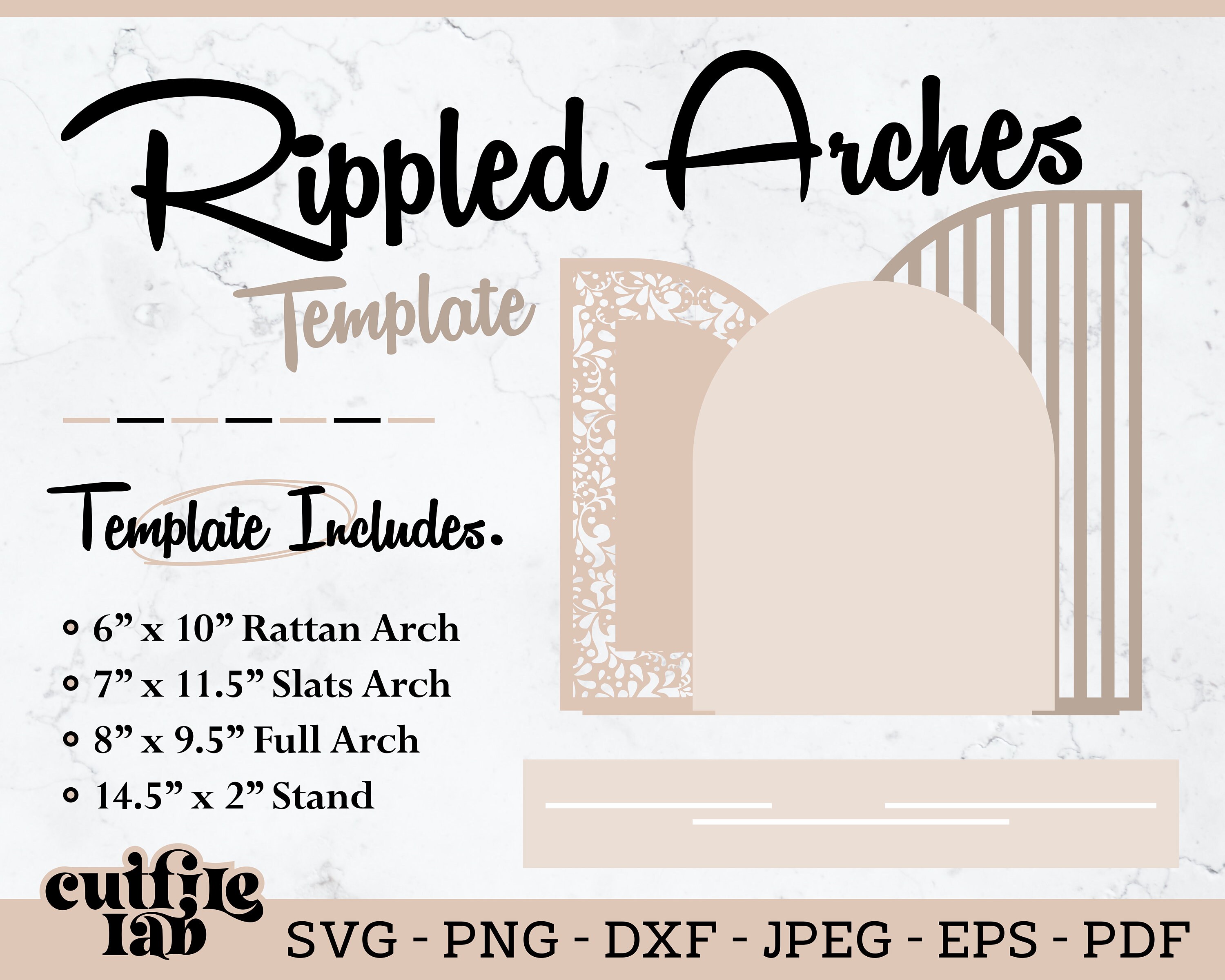 Rattan Arches Svg Full Arches Sign SVG Wedding Template - Etsy