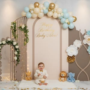 Arch Sign SVG Template, Wedding & Birthday Backdrop (Digital Download)