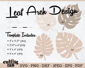 Monstera Leaf SVG: Tropical Wood Art Pattern, Boho Decor (Digital Files)