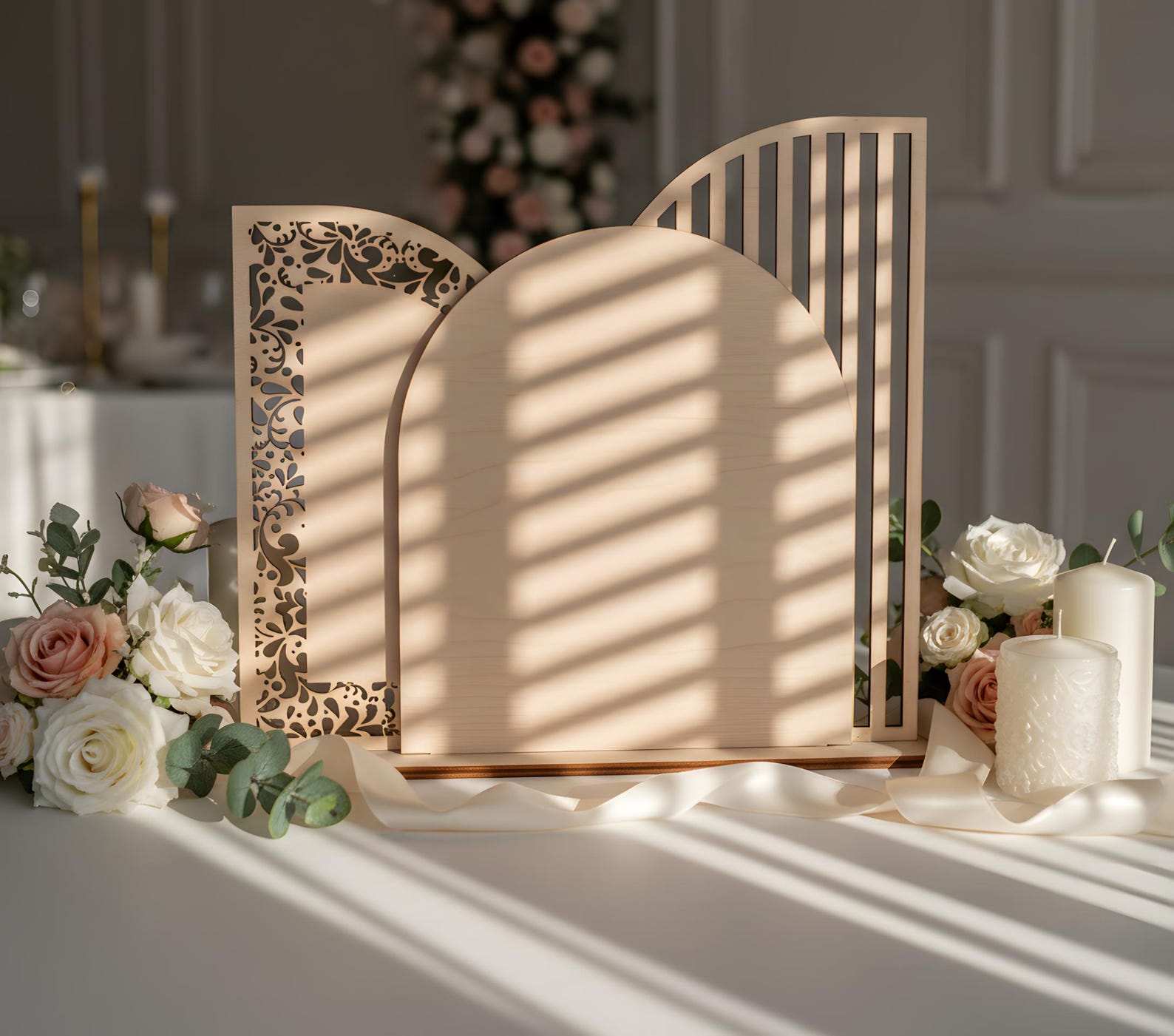 Rattan Arches Svg, Full Arches Sign SVG, Wedding Template, Laser Cut ...