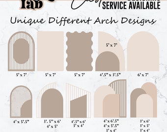 Arch Template SVG, Different Arch Designs Wedding Invitation, Arch Shape, Laser Cricut, Vector File, Svg, Png, Eps Files, Instant Download