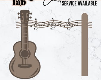 Guitar Wedding Backdrop SVG | Arch Template (Digital Download)