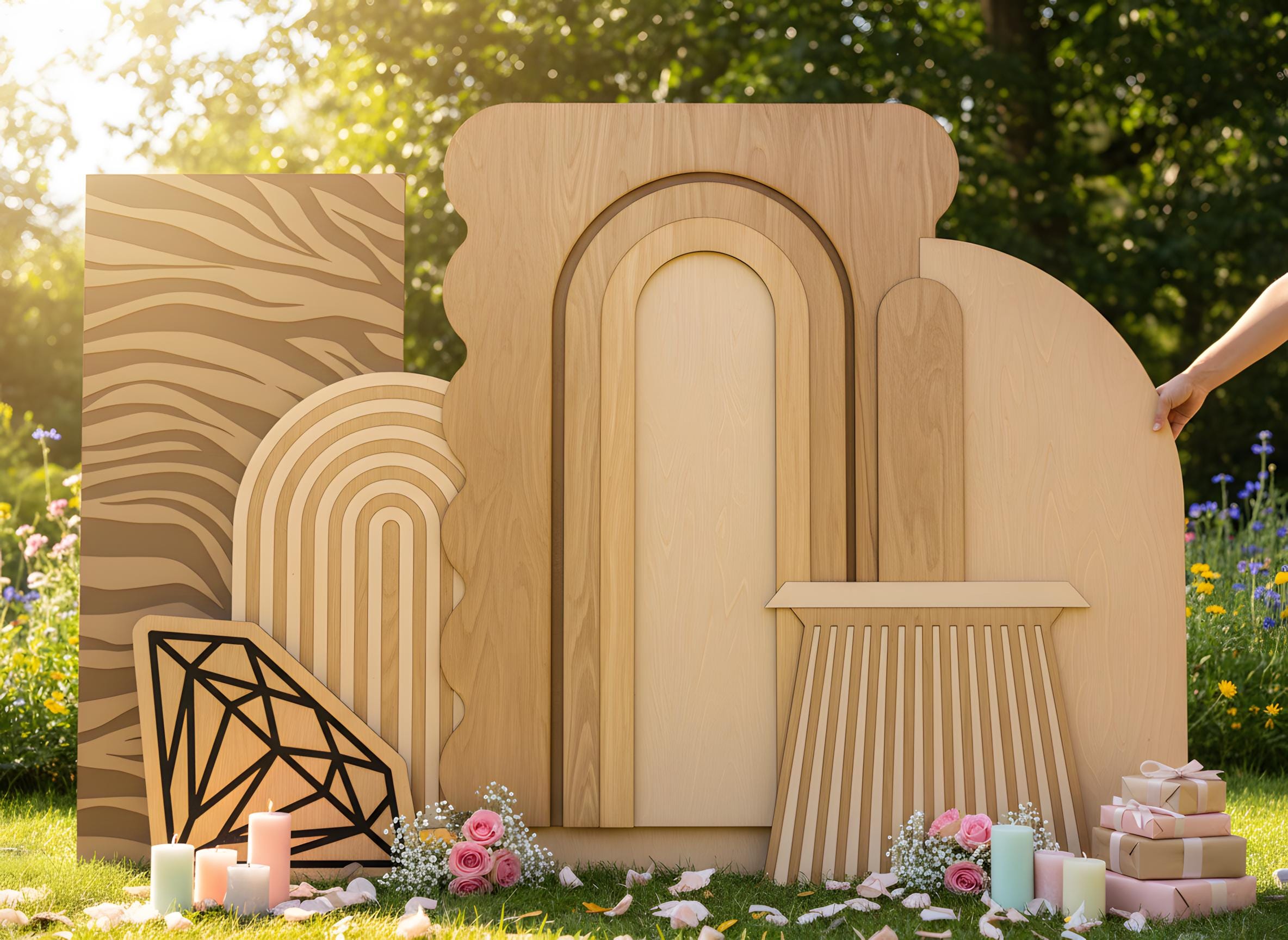 Arch Backdrop SVG Template: Wedding, Birthday, Event Decor (digital ...