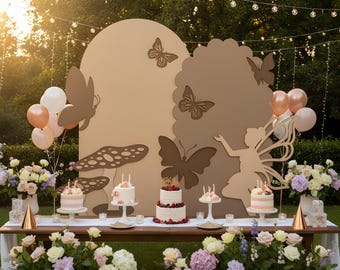 Princess Birthday Backdrop Template, Arch Decor SVG (Digital Design)