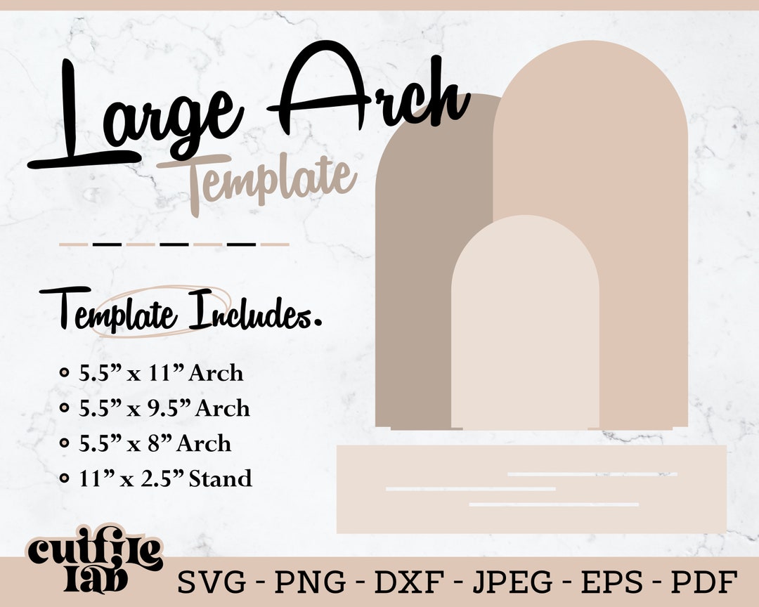 Large Arches Template, Full Arches Sign SVG, Wedding Template, Laser Large Arches Template, Full Arches Sign SVG, Wedding Template, Laser