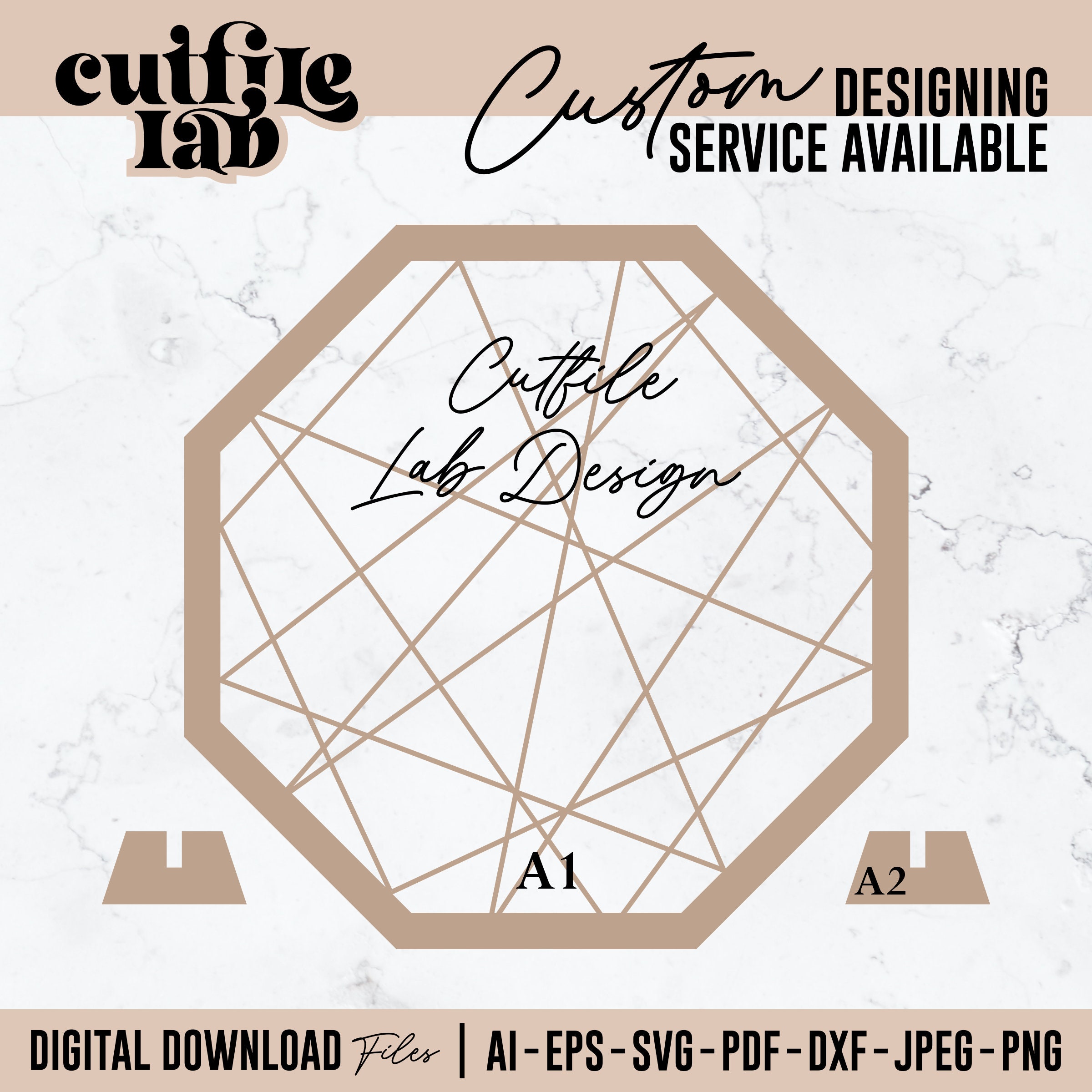 Octagon Sign Template, Backdrop Svg, Wedding Backdrop Svg, Png, Eps ...