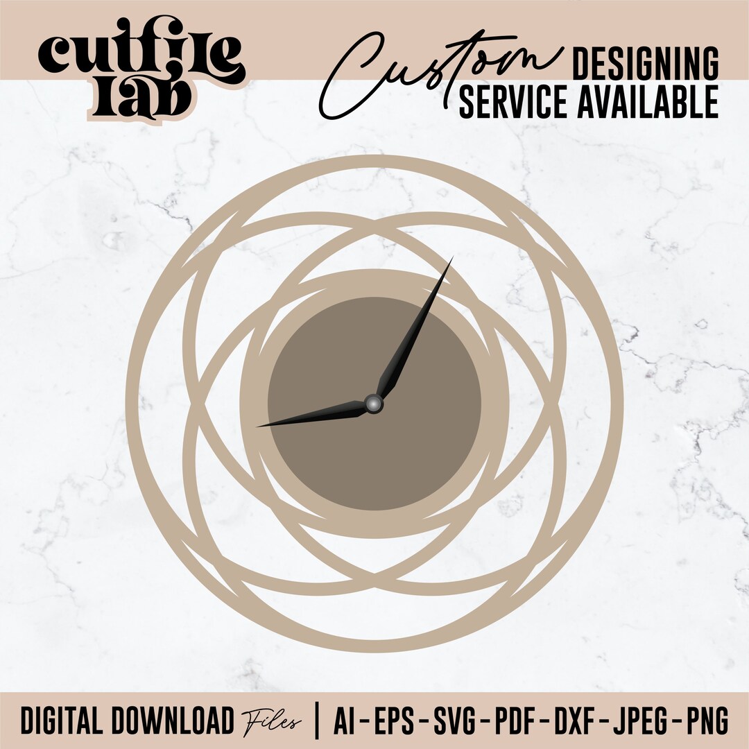 Clock Laser Cut File, Clock Svg, Wall Clock Svg, Wall Clock, Clock Png