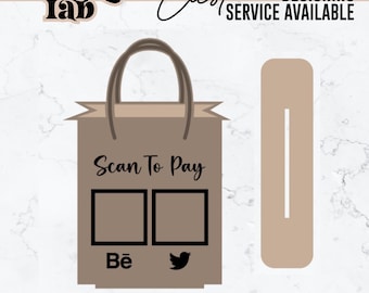 Shopping Bag Arch SVG, Acrylic Wedding Sign (Digital Download)