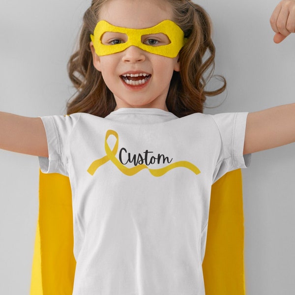 Custom Childhood Cancer Shirt | Child cancer gift, Cancer T-shirt, Cancer gift, Custom Cancer Tees, Cancer Survivor gift, Kids Cancer Shirt