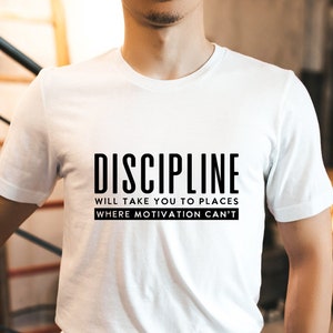 Discipline Shirt, Entrepreneurship T-Shirt, Mental Health Awareness, Entrepreneur Gift For Her, Positivity Quotes, Motivational Shirt
