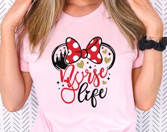 Disneyland Nurse Life Shirt, Minnie Nurse Shirt, Disney Nurse T-shirt, Nursing School Student, Registered Nurse, Nurse To Be Gift