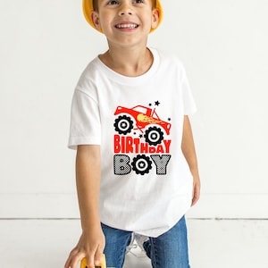 Monster Truck Birthday Shirt, Monster Truck T-Shirt, Birthday Boy Tee, Birthday Family Matching, Birthday Party Kids,Truck Gifts For Toddler
