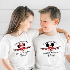 It's My 1st Flight Shirt, First Flight Tshirt, I'm Going To Disneyland, Disney Family Matching, Kids Airplane Shirt,  Disney Cruise