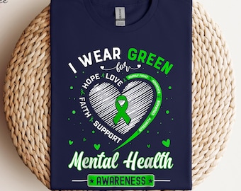 Mental Health Awareness T-Shirt, Be Kind Shirt, You Matter Shirt, In May We Wear Green T-Shirt, Mental Health Matters TShirt, Self Care Tee