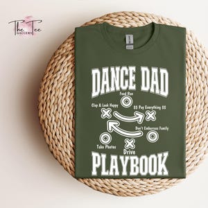 Dance Dad Playbook T-shirt, Dance Dad Shirt, Funny Dad Shirt, Gift for Dance Dad Shirt, Fathers Day Gifts, Dance T-Shirt, Dancer Dad Shirt