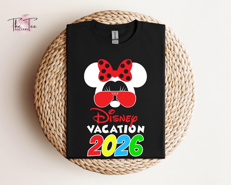 Disney Vacation 2026 Shirt, Family Vacation 2026, Disney Cruise shirt, Minnie Tee, Disneyworld Trip, Disneyland Couple Shirt, Couple Gifts image 3