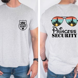 Disney Princess Security T-shirts, Daughter Gift to Dad bild 4