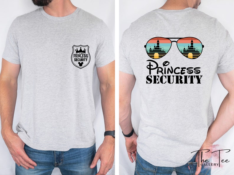 Disney Princess Security T-shirts, Daughter Gift to Dad bild 4