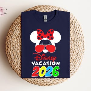 Disney Vacation 2026 Shirt, Family Vacation 2026, Disney Cruise shirt, Minnie Tee, Disneyworld Trip, Disneyland Couple Shirt, Couple Gifts image 9