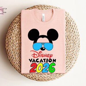 Disney Vacation 2026 Shirt, Family Vacation 2026, Disney Cruise shirt, Minnie Tee, Disneyworld Trip, Disneyland Couple Shirt, Couple Gifts image 10