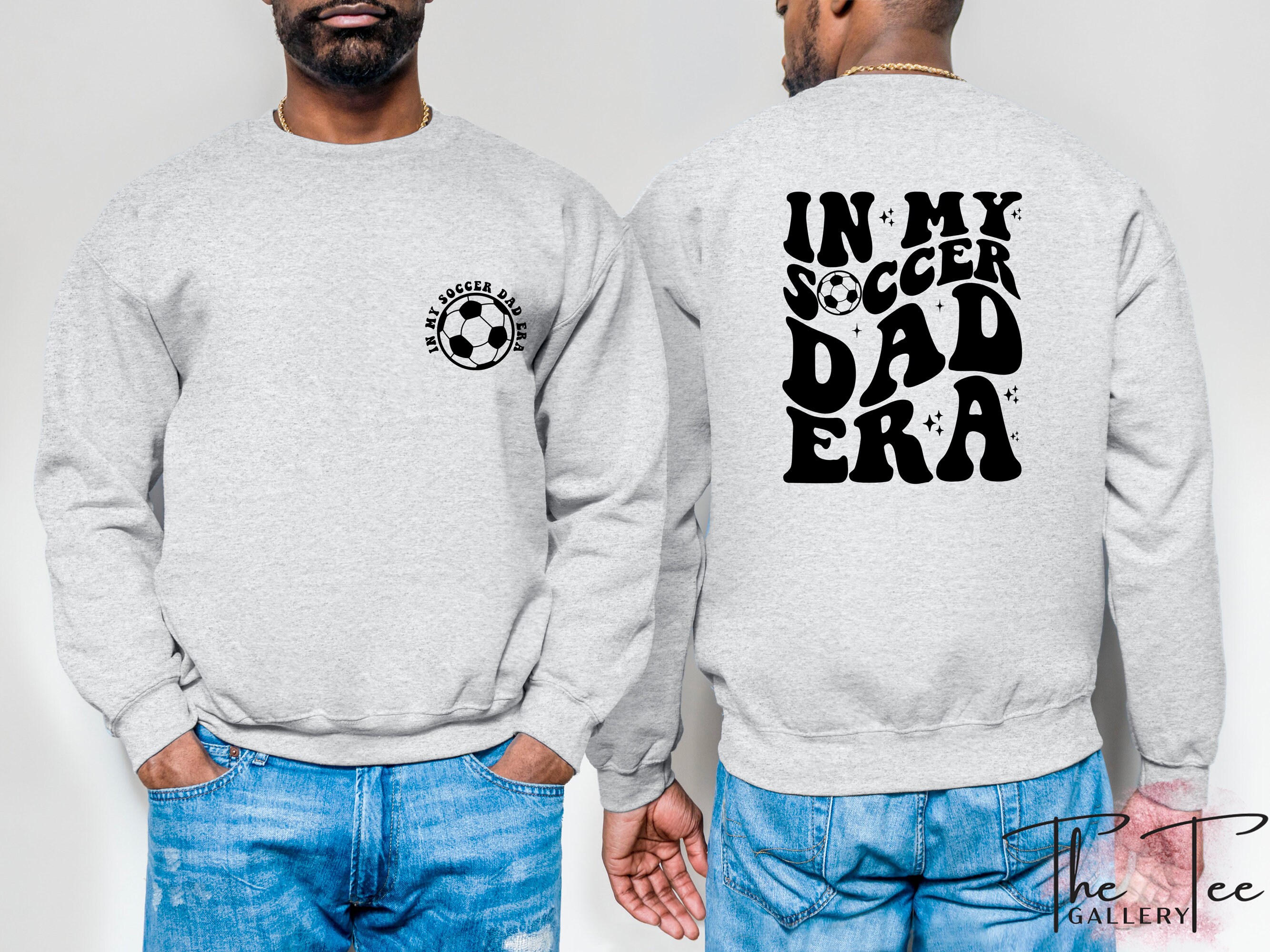 Discover In My Soccer Dad Era Double Sided Sweatshirts, Funny Dad Double Sided Sweatshirts