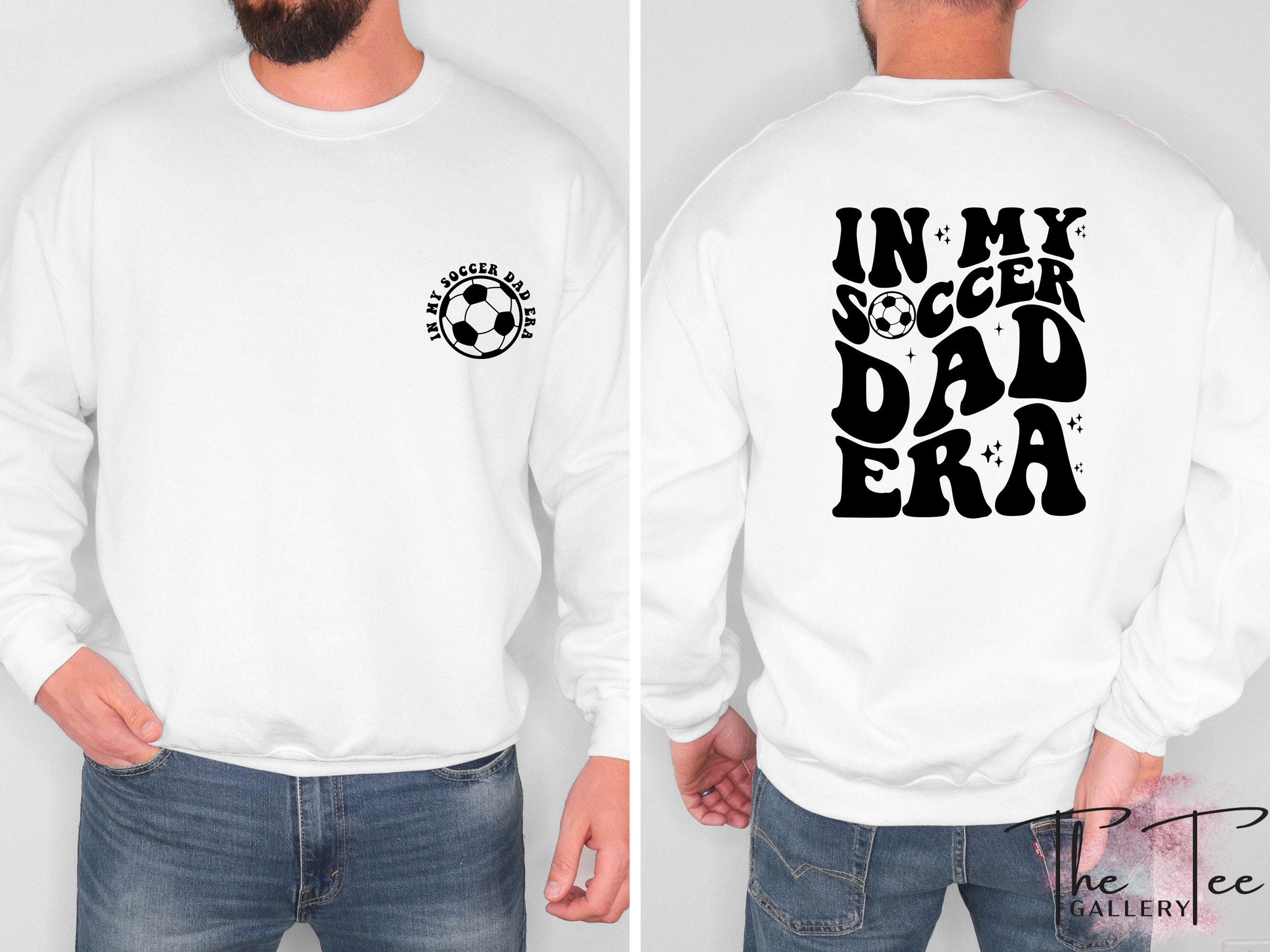 Discover In My Soccer Dad Era Double Sided Sweatshirts, Funny Dad Double Sided Sweatshirts