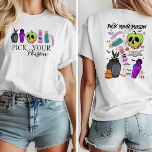 Pick Your Poison Shirt, Disney Villain T-Shirt, Kuzco Poison Shirt, Poison Apple Shirt, Disneyland Halloween Shirt, Halloween Gift For Her