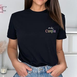 Custom Name Teacher Shirt, Personalized Teacher Name Shirt, Back to School Teacher Shirt, Teacher Team Gift, Teacher Appreciation Shirt
