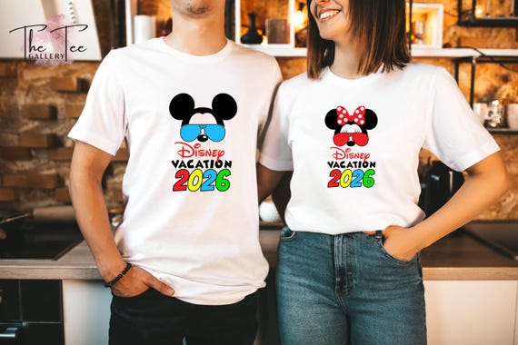 Disney Vacation 2026 Shirt, Family Vacation 2026, Disney Cruise shirt, Minnie Tee, Disneyworld Trip, Disneyland Couple Shirt, Couple Gifts