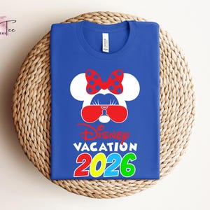 Disney Vacation 2026 Shirt, Family Vacation 2026, Disney Cruise shirt, Minnie Tee, Disneyworld Trip, Disneyland Couple Shirt, Couple Gifts image 11