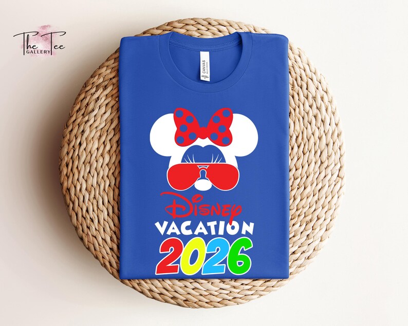 Disney Vacation 2026 Shirt, Family Vacation 2026, Disney Cruise shirt, Minnie Tee, Disneyworld Trip, Disneyland Couple Shirt, Couple Gifts image 11