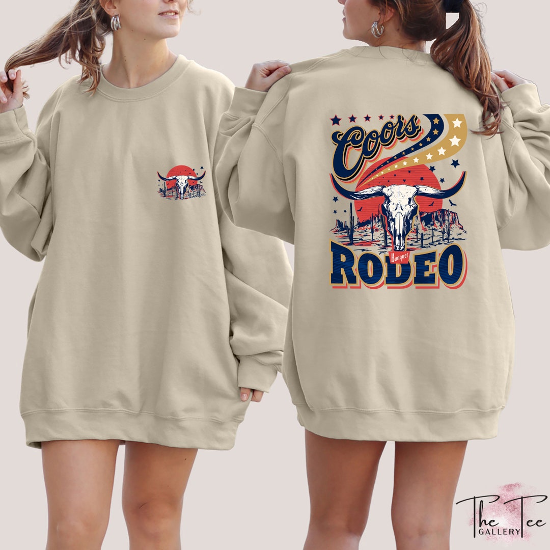 Coors Cowboy Sweatshirt, Desert Sweater, Rodeo Hoodie, Cowboy Gifts