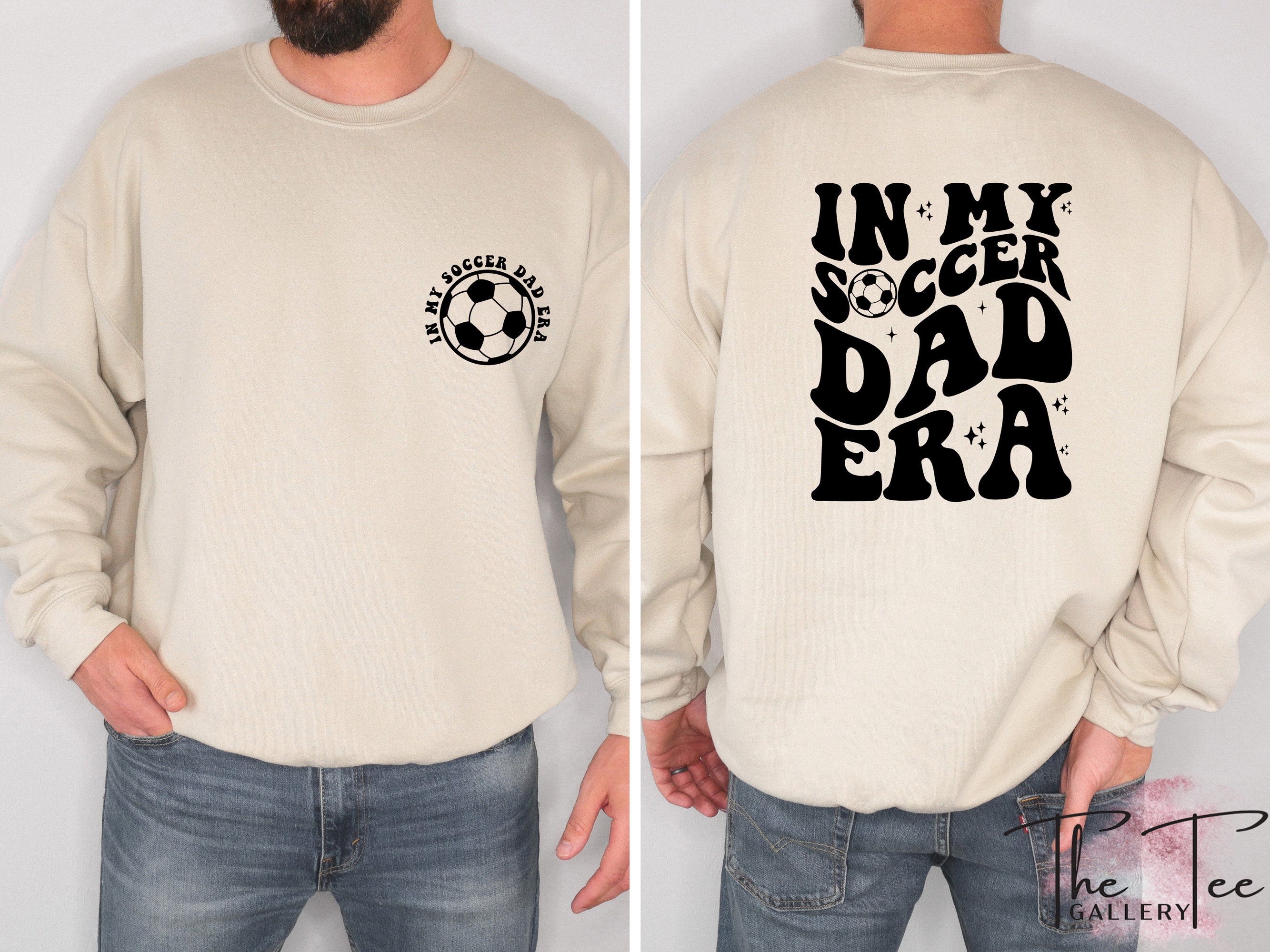 Discover In My Soccer Dad Era Double Sided Sweatshirts, Funny Dad Double Sided Sweatshirts