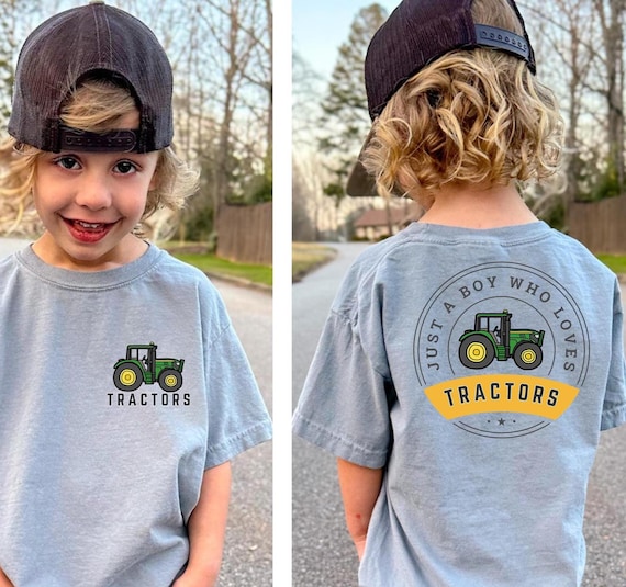 Tractor Lover Boy Shirt, Tractor Shirt For Kids, Gifts For Kids, Birthday Gifts For Boys, Southern Boy Shirt, Farmer Boy Gift, Boy Gifts
