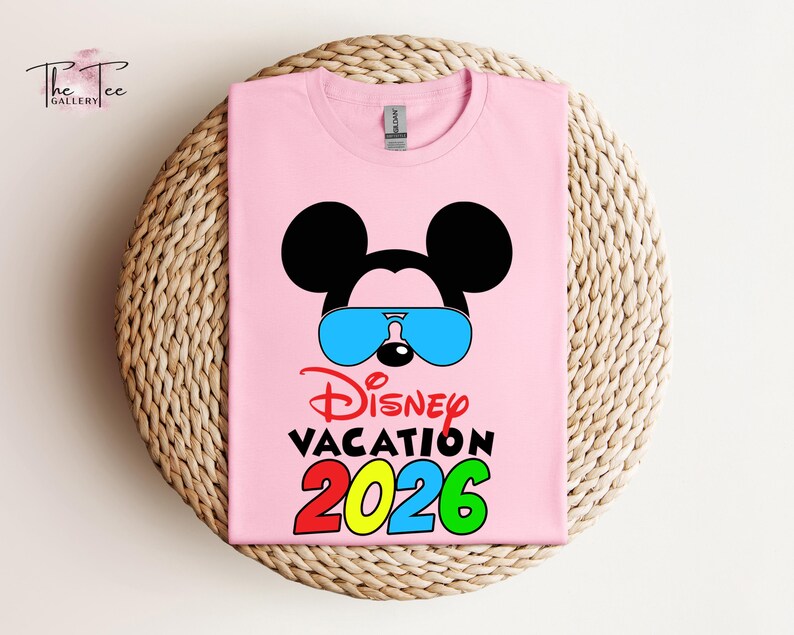 Disney Vacation 2026 Shirt, Family Vacation 2026, Disney Cruise shirt, Minnie Tee, Disneyworld Trip, Disneyland Couple Shirt, Couple Gifts image 5