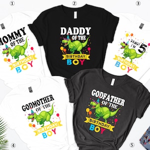 Dinosaur Birthday Shirt, Dinosaur Birthday Family Shirt, Personalized Birthday Tshirt, Birthday Boy Shirt, Birthday Family Matching