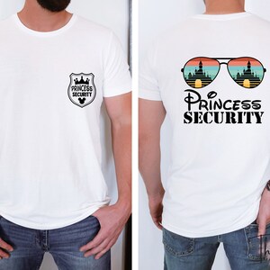Disney Princess Security T-shirts, Daughter Gift to Dad bild 3