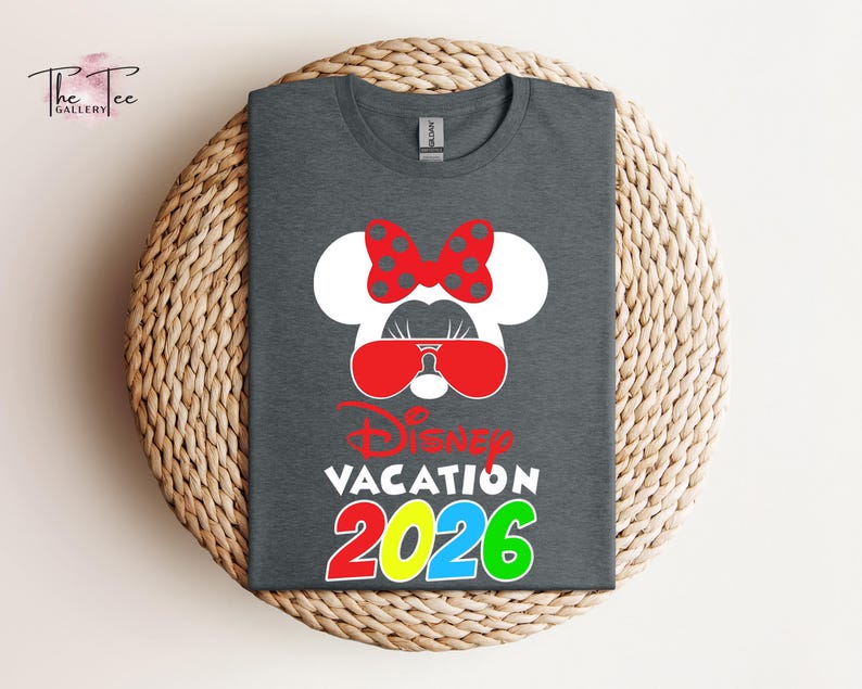 Disney Vacation 2026 Shirt, Family Vacation 2026, Disney Cruise shirt, Minnie Tee, Disneyworld Trip, Disneyland Couple Shirt, Couple Gifts image 6