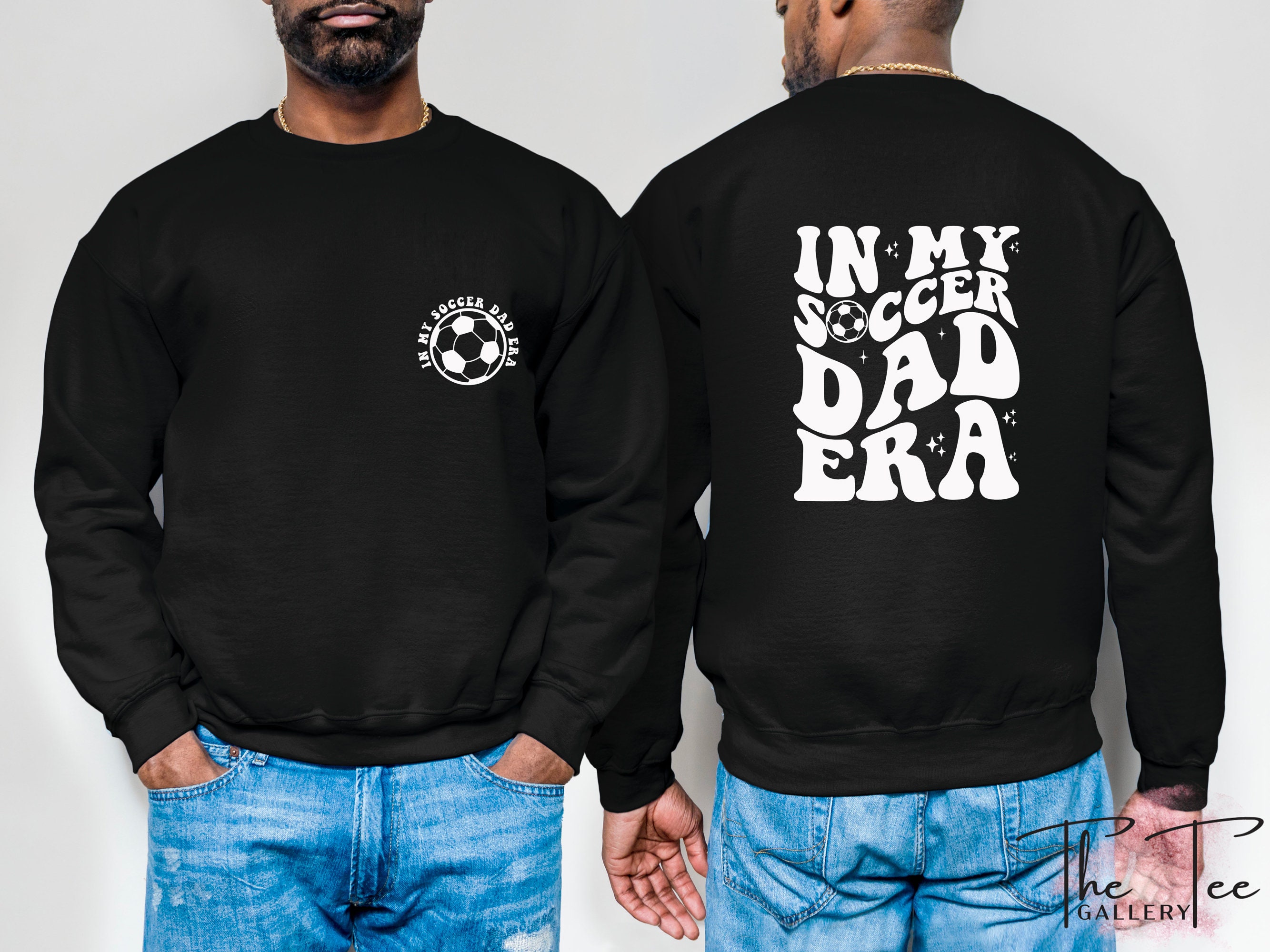 Discover In My Soccer Dad Era Double Sided Sweatshirts, Funny Dad Double Sided Sweatshirts