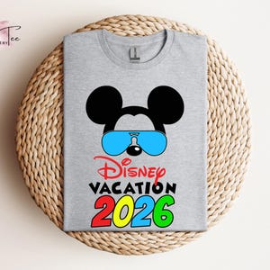 Disney Vacation 2026 Shirt, Family Vacation 2026, Disney Cruise shirt, Minnie Tee, Disneyworld Trip, Disneyland Couple Shirt, Couple Gifts image 8