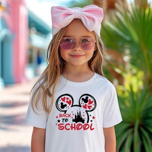 Camiseta de Disney para la vuelta al cole, camiseta escolar de Minnie y Mickey Mouse, camiseta del primer día de clases para niños y profesores, jardín de infancia, prejardín de infantes y primer grado.