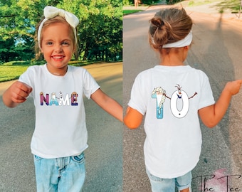 Personalized Frozen Shirt, Frozen Family Birthday, Frozen Personalized Tee, Birthday Girl Outfit, Frozen Birthday Party, Birthday Tshirt